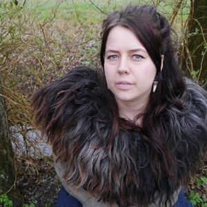 Sami Bereklauw Wool Felted Collar Wearable Art